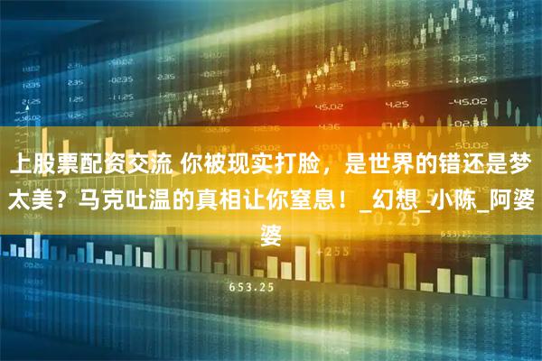 上股票配资交流 你被现实打脸，是世界的错还是梦太美？马克吐温的真相让你窒息！_幻想_小陈_阿婆